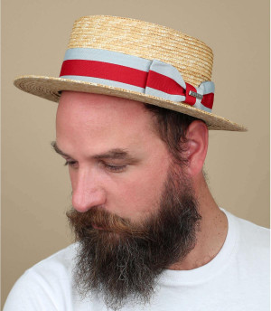 Stetson straw boater hat Boater wheat